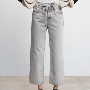Mango jeans with tie waist